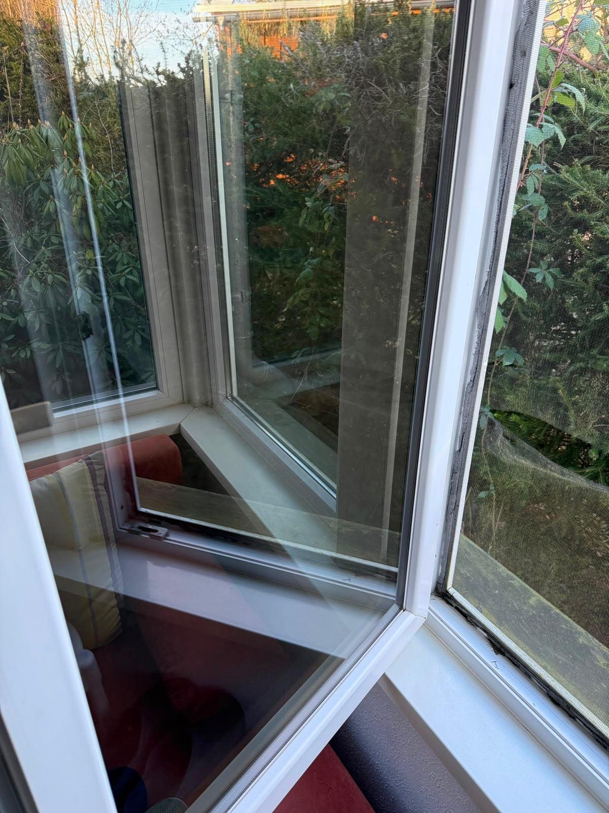 Gereinigtes Fenster